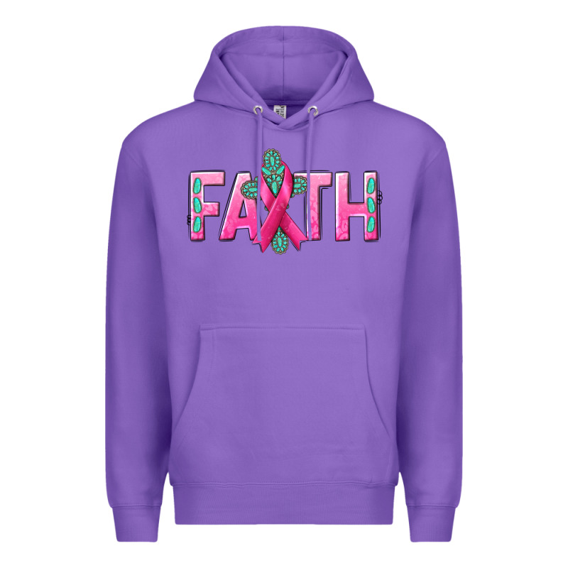 Cancer Faith With Gemstone Premium Hoodie by NancyCooperArtShop | Teevron