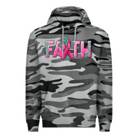 Slate Camo Cancer Faith with gemstone Premium Hoodie - NancyCooperArtShop