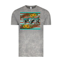 Cloud Rock western cow serape leopard sunflowers mousepad Vintage Tee - BarkalooDesign