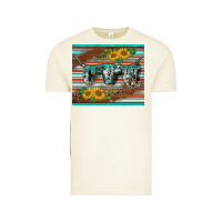 Vintage Arctic western cow serape leopard sunflowers mousepad Vintage Tee - BarkalooDesign
