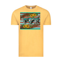 Vintage Mustard western cow serape leopard sunflowers mousepad Vintage Tee - BarkalooDesign