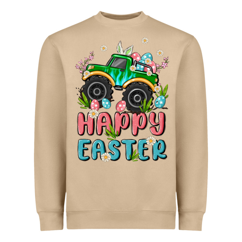 Easter Monster Truck Heavyweight Sweatshirt by MaliasSmallBusiness | Teevron