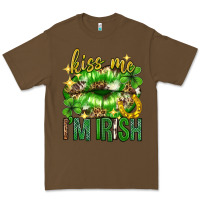 Cacao Kiss me im irish st.patricks day lips st.patricks Premium Tee - Neo Western