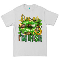 Dove Grey Kiss me im irish st.patricks day lips st.patricks Premium Tee - Neo Western