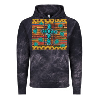 Cloud Black western gemstone cross sunflowers leopard serape glitter wooden tumble Vintage Hoodie - Artiststas