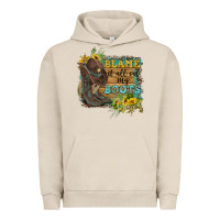 Pigment French Oak Blame It All On My Boots Urban Hoodie - FaDigitalArtStudio