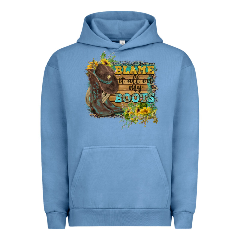 Blame It All On My Boots Urban Hoodie by FaDigitalArtStudio | Teevron