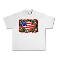 Lunar Rock distressed american flag Urban Heavy Tee - BarkalooDesign