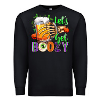 Black Lets Get Boozy Premium Sweatshirt - texasbilliewilder