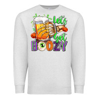 Oatmeal Heather Lets Get Boozy Premium Sweatshirt - texasbilliewilder