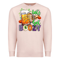 Pale Pink Lets Get Boozy Premium Sweatshirt - texasbilliewilder