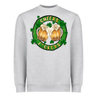 Heather Grey cheers fckers Heavyweight Sweatshirt - MaliasSmallBusiness