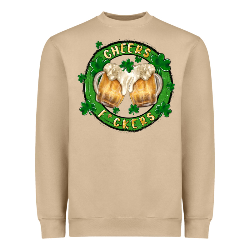 Cheers Fckers Heavyweight Sweatshirt by MaliasSmallBusiness | Teevron