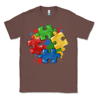 Chestnut autism puzzles Classic Tee - MaliasSmallBusiness