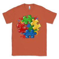 Copper autism puzzles Classic Tee - MaliasSmallBusiness