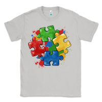 Moon Dust autism puzzles Classic Tee - MaliasSmallBusiness