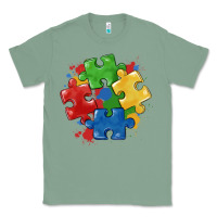 Sage autism puzzles Classic Tee - MaliasSmallBusiness