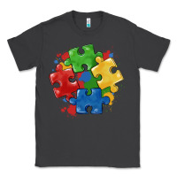 Smoke autism puzzles Classic Tee - MaliasSmallBusiness
