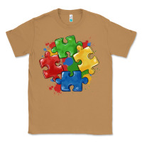 Toasted Coconut autism puzzles Classic Tee - MaliasSmallBusiness
