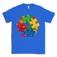 True Royal autism puzzles Classic Tee - MaliasSmallBusiness