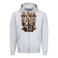 Heather Grey im black every month but this month im blackity bl Zipper Hoodie - LillyAllenDesigns