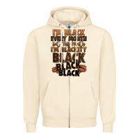 Sandshell im black every month but this month im blackity bl Zipper Hoodie - LillyAllenDesigns