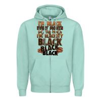 Seafoam im black every month but this month im blackity bl Zipper Hoodie - LillyAllenDesigns