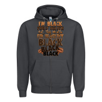 Smoke im black every month but this month im blackity bl Zipper Hoodie - LillyAllenDesigns