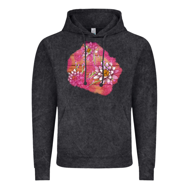 V.d  Lavender And Lotus Patches Vintage Hoodie by AdoDesignShop | Teevron