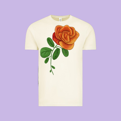 Burst Of Joy Rose Vintage Tee Designed By Lillyallendesigns