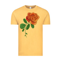 Vintage Mustard Burst Of Joy Rose Vintage Tee - LillyAllenDesigns