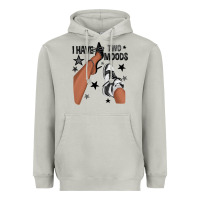 Moon Dust I Have Two Moods Black Sneakers Afro Girl Heavyweight Hoodie - texasbilliewilder