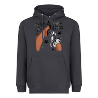 Smoke I Have Two Moods Black Sneakers Afro Girl Heavyweight Hoodie - texasbilliewilder