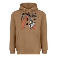 Toasted Coconut I Have Two Moods Black Sneakers Afro Girl Heavyweight Hoodie - texasbilliewilder