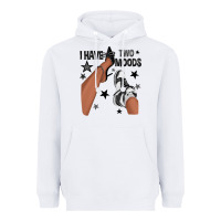 White I Have Two Moods Black Sneakers Afro Girl Heavyweight Hoodie - texasbilliewilder