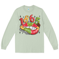 Matcha 1865 juneteenth lips Long Sleeve Tee - MaliasSmallBusiness