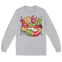 Moon Dust 1865 juneteenth lips Long Sleeve Tee - MaliasSmallBusiness