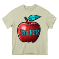 Mossy apple teacher Heavy Core Tee - BarkalooDesign
