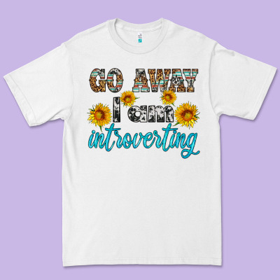 Go Away I Am Introvering Premium Tee Designed By Hra Design Shop