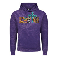 Cloud Purple western gemstone cross faith Vintage Hoodie - Artiststas