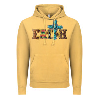 Vintage Mustard western gemstone cross faith Vintage Hoodie - Artiststas