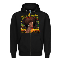Black juneteenth 1865 black woman Zipper Hoodie - LillyAllenDesigns