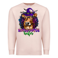 Pale Pink Hocus Pocus Heifer with Cow and Halloween Premium Sweatshirt - texasbilliewilder