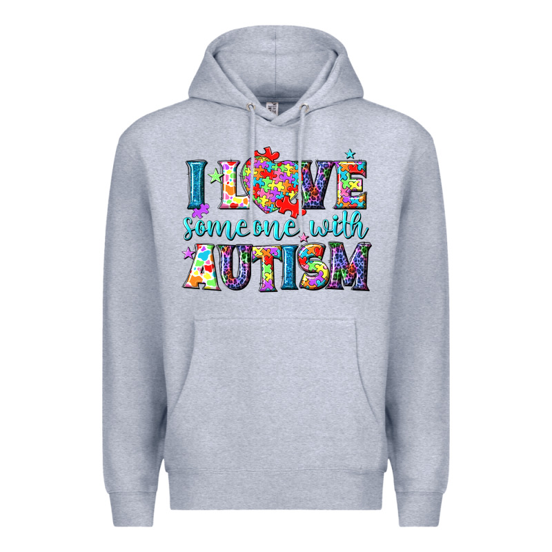 I Love Someone With Autism Premium Hoodie by NancyCooperArtShop | Teevron