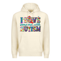 Sandshell I love someone with Autism Premium Hoodie - NancyCooperArtShop