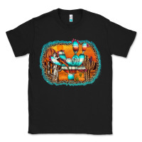 Black western cactus Classic Tee - AdoDesignShop