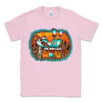 Bubblegum Pink western cactus Classic Tee - AdoDesignShop
