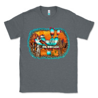 Charcoal Heather western cactus Classic Tee - AdoDesignShop