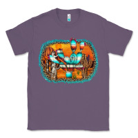 Lavender western cactus Classic Tee - AdoDesignShop