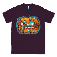 Plum western cactus Classic Tee - AdoDesignShop